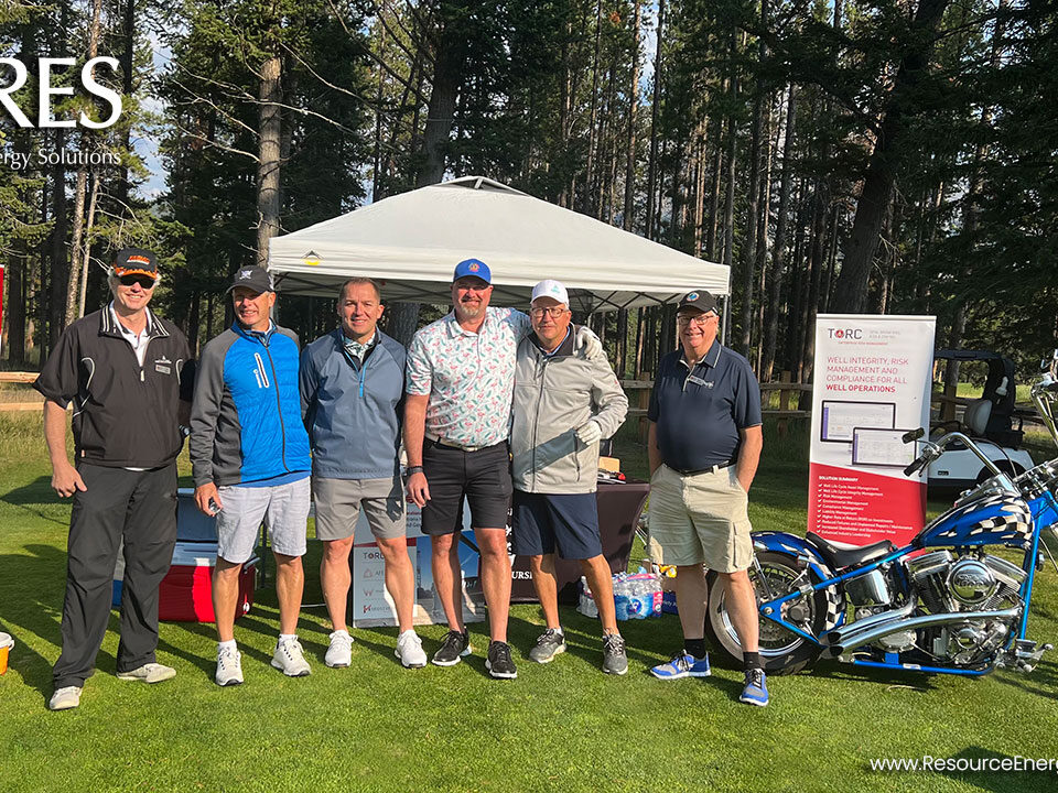 RES at the CEEA 73 Golf Tournament August 2024 Fairmont Banff Springs Golf Course oil and gas software, Trent Marx president and CEO