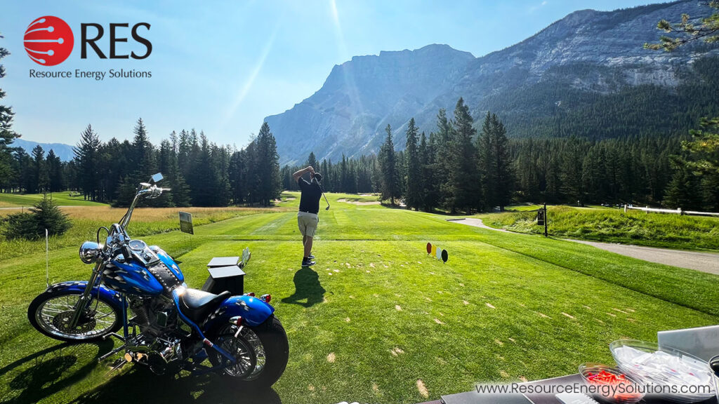 RES oil and gas software producer at the CEEA 73 Golf Tournament August 2024 Fairmont Banff Springs Golf Course oil and gas software