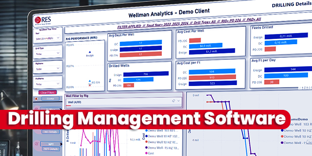 Drilling management software: Improve efficiency & reduce costs with well drilling lifecycle management software & real-time data integration